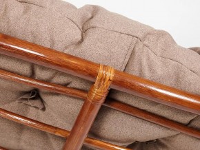 Кресло Papasan 23/01 W с подушкой Pecan, экошерсть Коричневый в Миассе - miass.mebel74.com | фото 3