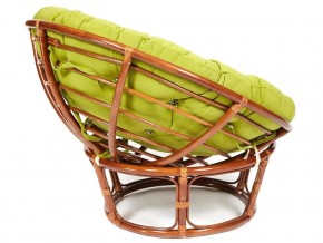 Кресло Papasan 23/01 W с подушкой Pecan, флок Олива в Миассе - miass.mebel74.com | фото 3