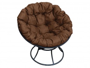 Кресло Папасан без ротанга коричневая подушка в Миассе - miass.mebel74.com | фото