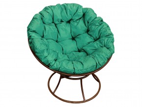 Кресло Папасан без ротанга зелёная подушка в Миассе - miass.mebel74.com | фото 1
