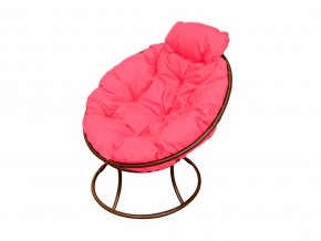 Кресло Папасан мини без ротанга розовая подушка в Миассе - miass.mebel74.com | фото