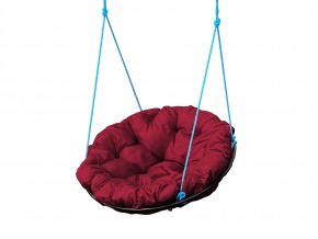 Кресло Папасан подвесное бордовая подушка в Миассе - miass.mebel74.com | фото