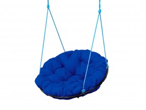 Кресло Папасан подвесное синяя подушка в Миассе - miass.mebel74.com | фото