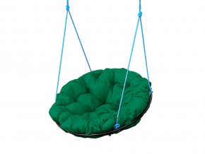 Кресло Папасан подвесное зелёная подушка в Миассе - miass.mebel74.com | фото 1