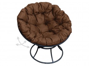 Кресло Папасан пружинка без ротанга коричневая подушка в Миассе - miass.mebel74.com | фото