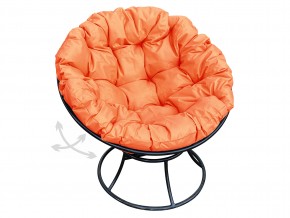 Кресло Папасан пружинка без ротанга оранжевая подушка в Миассе - miass.mebel74.com | фото