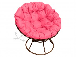 Кресло Папасан пружинка без ротанга розовая подушка в Миассе - miass.mebel74.com | фото