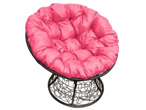 Кресло Папасан с ротангом розовая подушка в Миассе - miass.mebel74.com | фото 1