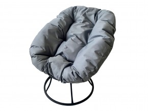 Кресло Пончик без ротанга серая подушка в Миассе - miass.mebel74.com | фото