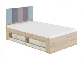 Кровать 1,2 с мягким элементом 1,2 Мод.2.1 в Миассе - miass.mebel74.com | фото