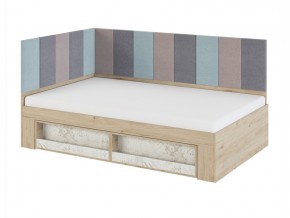 Кровать 1,2 с мягким элементом 1,2 и 2,0 Мод.2.3 в Миассе - miass.mebel74.com | фото