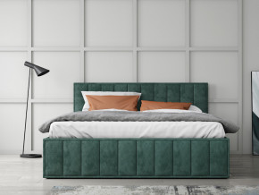 Кровать 1400 Лана зеленый велюр в Миассе - miass.mebel74.com | фото 2