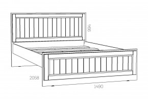 Кровать 1400 Оливия НМ 040.34-01 О в Миассе - miass.mebel74.com | фото 2