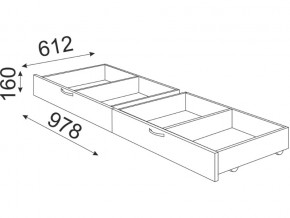 Кровать 1400 Осло модуль 4 с ящиками Дуб золото в Миассе - miass.mebel74.com | фото 3