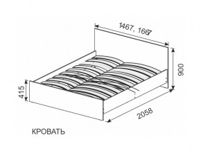 Кровать 1600х2000 ортопедическое основание в Миассе - miass.mebel74.com | фото