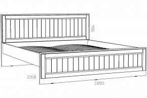 Кровать 1800 Оливия НМ 040.34-03 Х в Миассе - miass.mebel74.com | фото 2