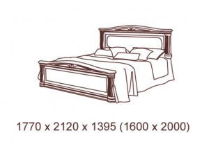 Кровать 2-х спальная  1600*2000 с ортопедом в Миассе - miass.mebel74.com | фото