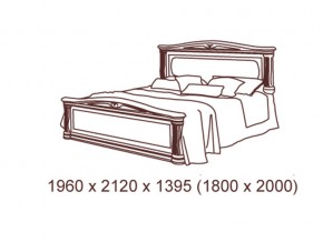 Кровать 2-х спальная 1800*2000 с ортопедом в Миассе - miass.mebel74.com | фото