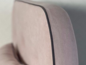 Кровать 900 Лео велюр нежно-розовый в Миассе - miass.mebel74.com | фото 5