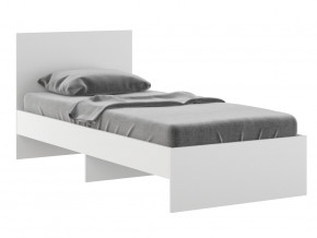 Кровать 900 Осло модуль М11 с настилом Лайт Белый в Миассе - miass.mebel74.com | фото 1