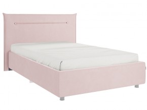 Кровать Альба 1200 велюр нежно-розовый в Миассе - miass.mebel74.com | фото 1