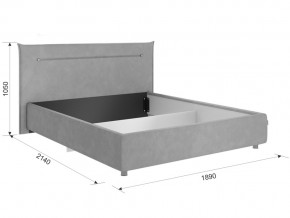 Кровать Альба 1600 велюр крем в Миассе - miass.mebel74.com | фото 2