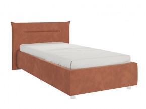 Кровать Альба 900 велюр персик в Миассе - miass.mebel74.com | фото