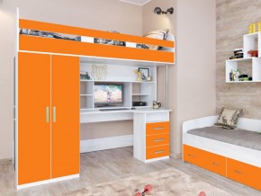 Кровать чердак Аракс винтерберг-оранжевый в Миассе - miass.mebel74.com | фото 1