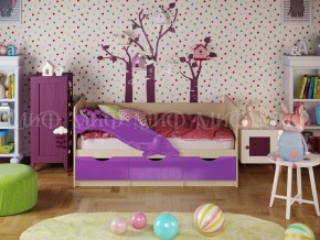 Кровать Дельфин-1 1800 Фиолетовый металлик в Миассе - miass.mebel74.com | фото