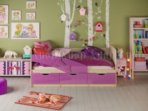 Кровать Дельфин 1600 Фиолетовый металлик в Миассе - miass.mebel74.com | фото