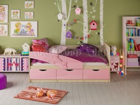 Кровать Дельфин 1600 Розовый металлик в Миассе - miass.mebel74.com | фото 1