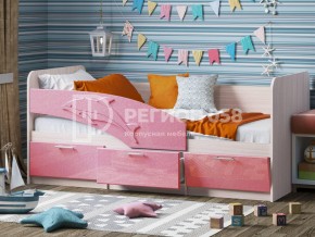 Кровать Дельфин МДФ 1800 Розовый металлик в Миассе - miass.mebel74.com | фото