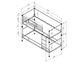 Кровать Дельта Лофт 20.02.02 Белый в Миассе - miass.mebel74.com | фото 2