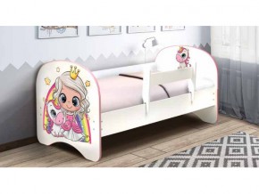 Кровать детская с фотопечатью без ящика Принцесса 800*1600 в Миассе - miass.mebel74.com | фото 1