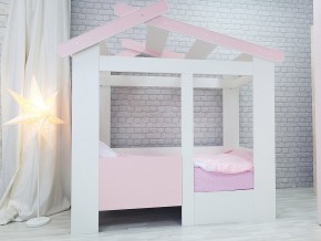Кровать детская Теремок без ящика розовая в Миассе - miass.mebel74.com | фото