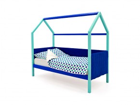 Кровать-домик мягкий Svogen мятно-синий в Миассе - miass.mebel74.com | фото
