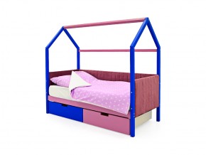 Кровать-домик мягкий Svogen с ящиками синий-лаванда в Миассе - miass.mebel74.com | фото