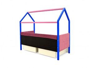 Кровать-домик мягкий Svogen с ящиками и бортиком синий-лаванда в Миассе - miass.mebel74.com | фото 7