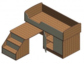 Кровать Дюймовочка 2 Салатовый в Миассе - miass.mebel74.com | фото 3