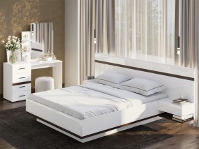 Кровать двойная Соло 1600 Белый в Миассе - miass.mebel74.com | фото 2