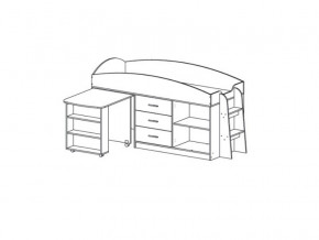 Кровать двухъярусная Каприз-11 с рисунком Паутинка в Миассе - miass.mebel74.com | фото 2