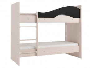 Кровать двухъярусная Мая на латофлексах млечный дуб-венге в Миассе - miass.mebel74.com | фото