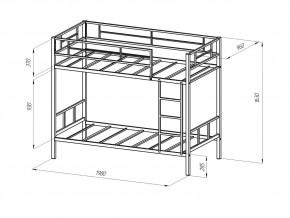 Кровать двухъярусная Севилья 2 Белый в Миассе - miass.mebel74.com | фото 2