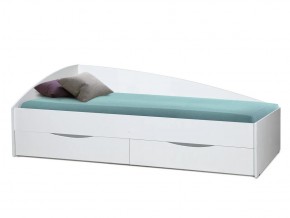 Кровать Фея-3 асимметричная 1900х800 белый в Миассе - miass.mebel74.com | фото 1
