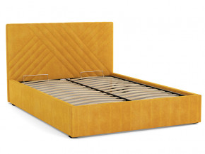 Кровать Гамма 1400 с основанием велюр тенерифе куркума в Миассе - miass.mebel74.com | фото 2