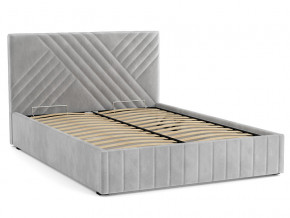 Кровать Гамма 1600 с основанием велюр тенерифе грей в Миассе - miass.mebel74.com | фото 2