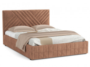Кровать Гамма 1600 с основанием велюр тенерифе корица в Миассе - miass.mebel74.com | фото