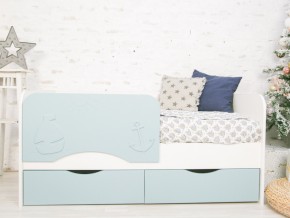 Кровать Кораблик белый/голубой софт в Миассе - miass.mebel74.com | фото