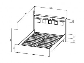 Кровать Коста-Рика 1400 в Миассе - miass.mebel74.com | фото 2