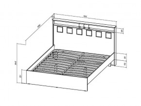 Кровать Коста-Рика 1600 в Миассе - miass.mebel74.com | фото 2